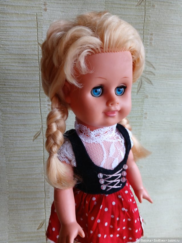 Редкая кукла Германия Красная шапочка 35 см (фото 4)