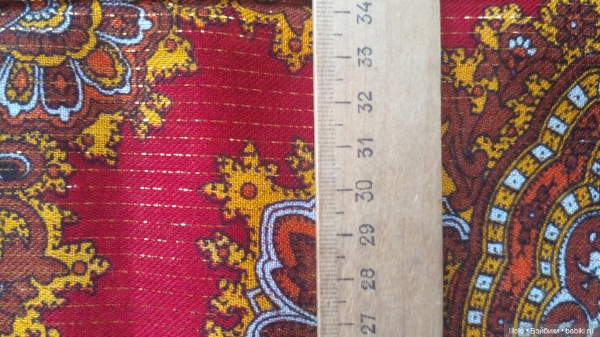 Винтажный платок для кукольного рукоделия (фото 2)