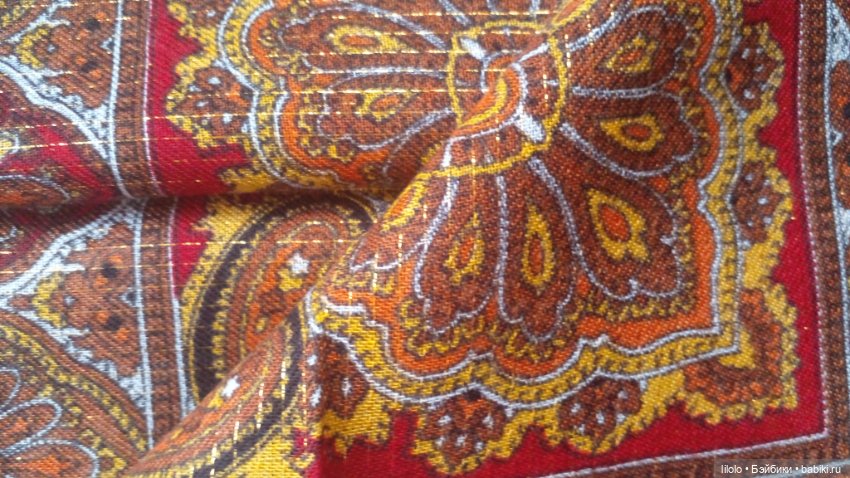 Винтажный платок для кукольного рукоделия (фото 3)