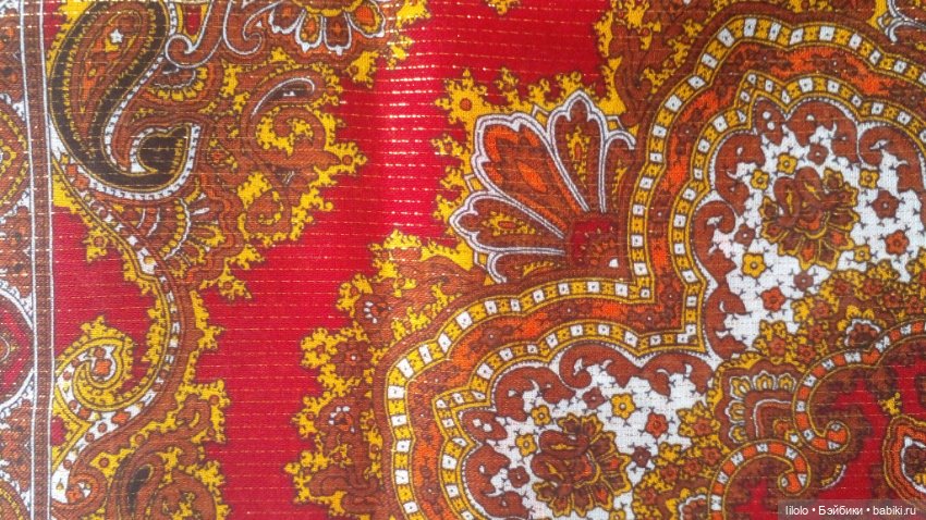 Винтажный платок для кукольного рукоделия