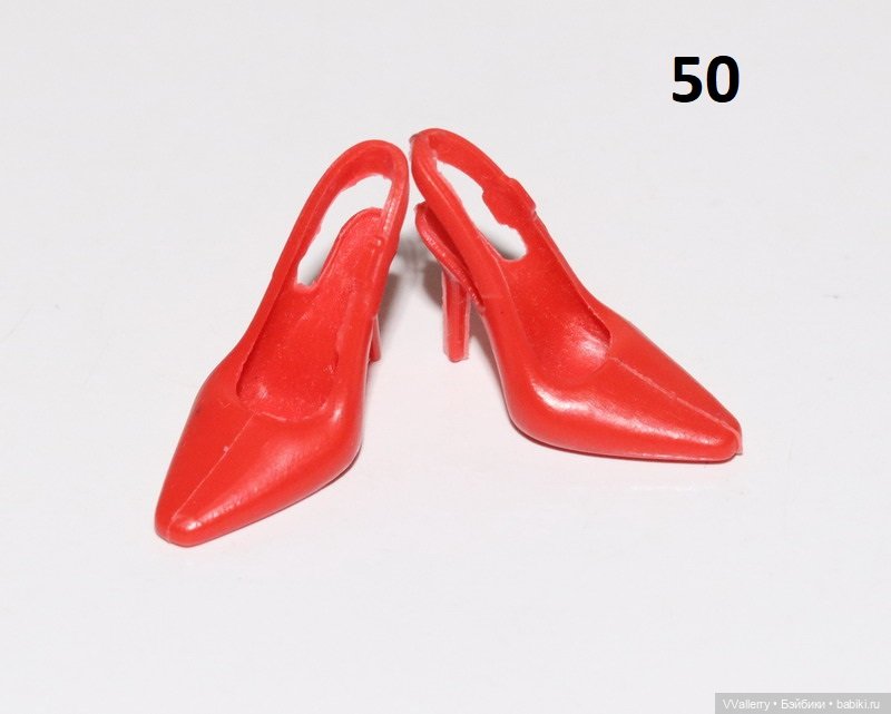 Красная обувь на барби (несколько) (фото 3)