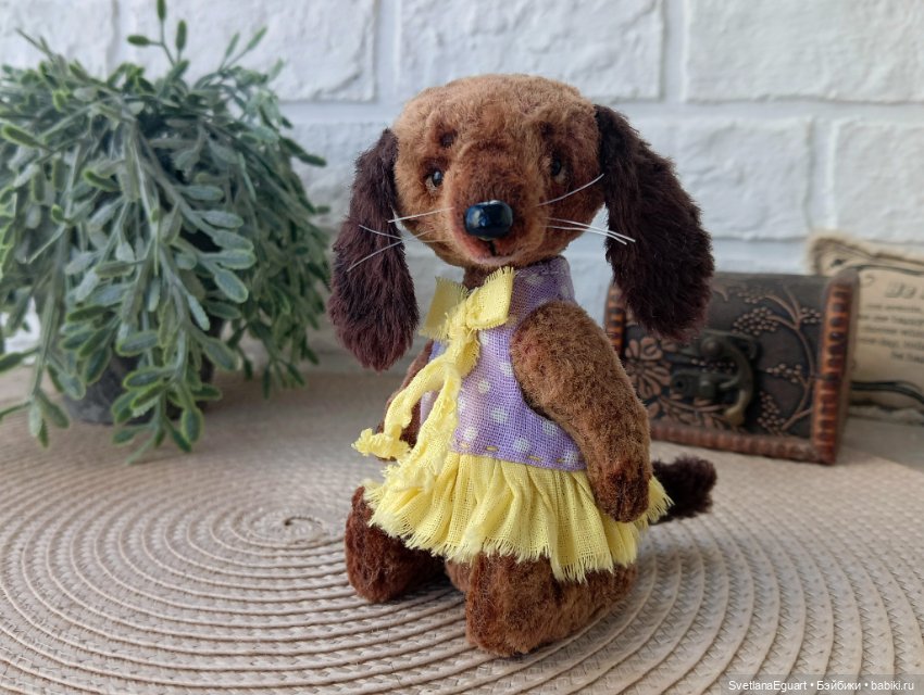 Тедди такса Софи — Авторские игрушки (фото 8)