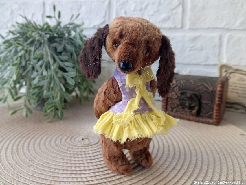 Тедди такса Софи — Авторские игрушки (фото 6)