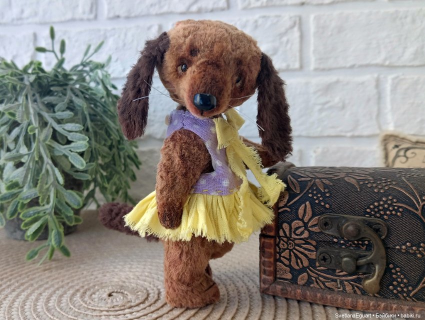 Тедди такса Софи — Авторские игрушки (фото 2)