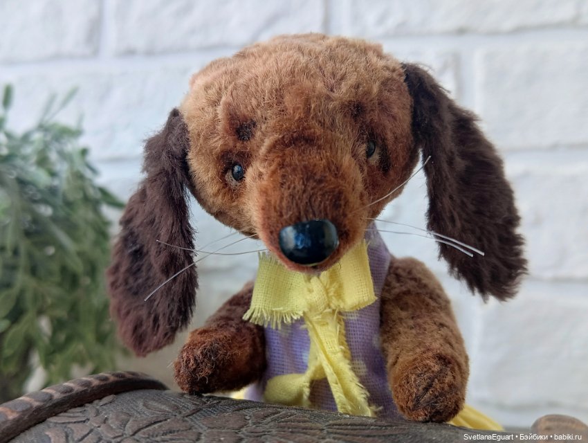 Тедди такса Софи — Авторские игрушки