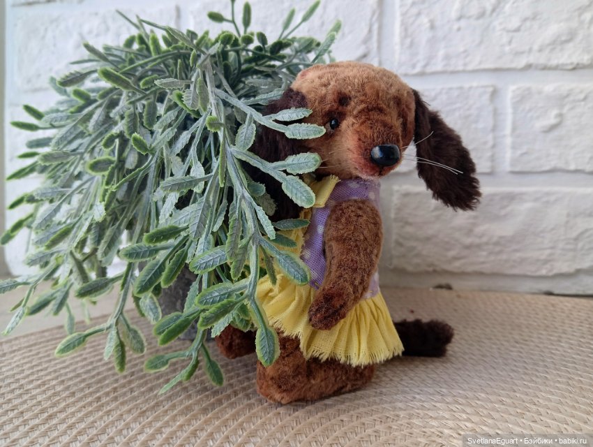 Тедди такса Софи — Авторские игрушки (фото 4)