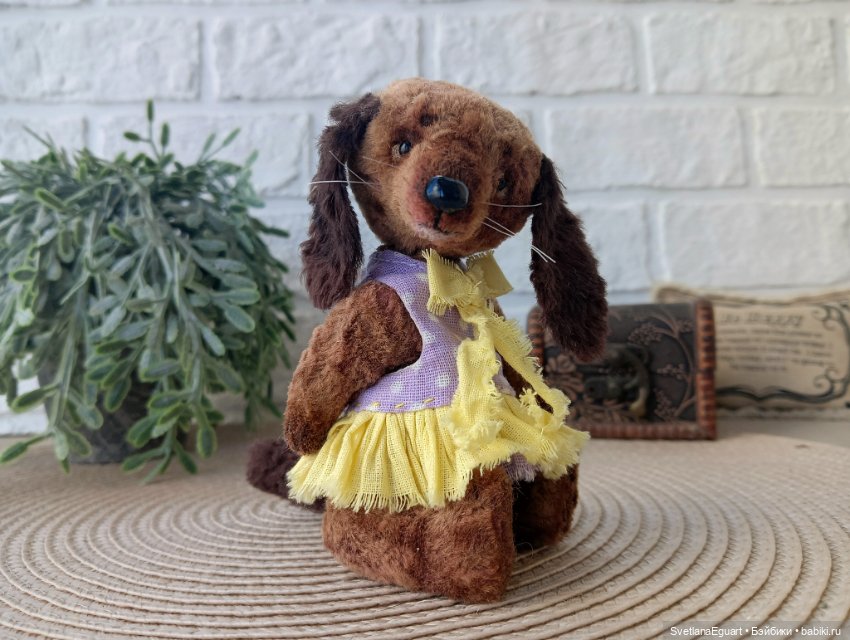Тедди такса Софи — Авторские игрушки (фото 7)