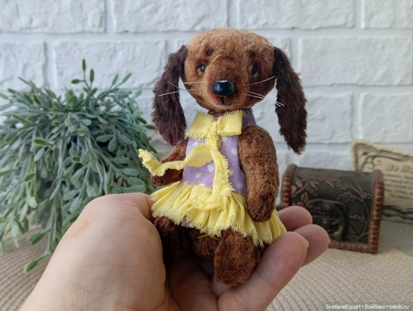 Тедди такса Софи — Авторские игрушки (фото 5)