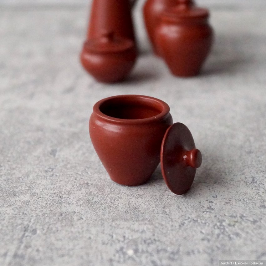 Набор "глиняной" посуды (масштаб 1:6) (фото 3)
