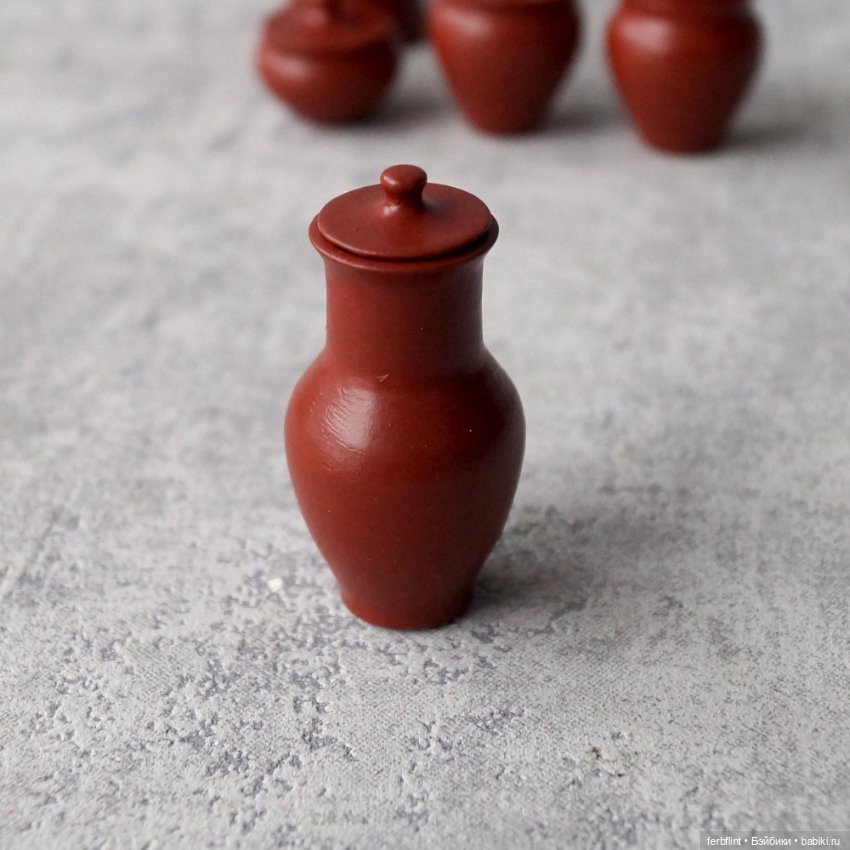 Набор "глиняной" посуды (масштаб 1:6) (фото 5)
