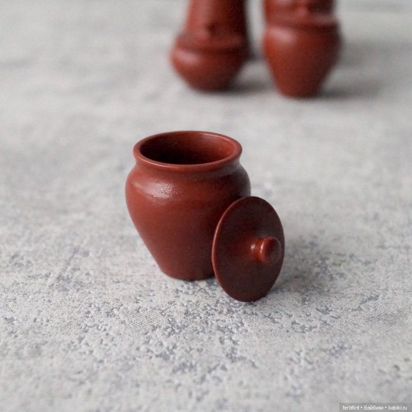 Набор "глиняной" посуды (масштаб 1:6) (фото 4)