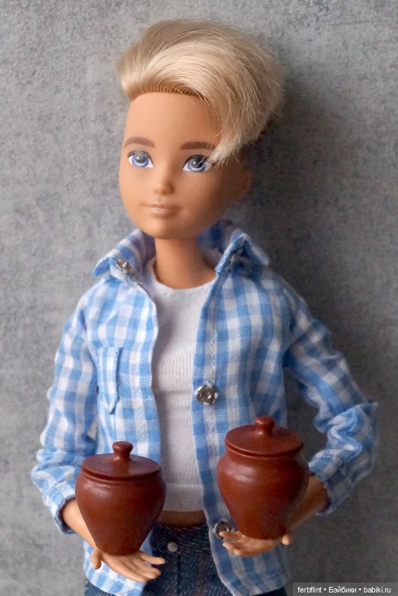 Набор "глиняной" посуды (масштаб 1:6)