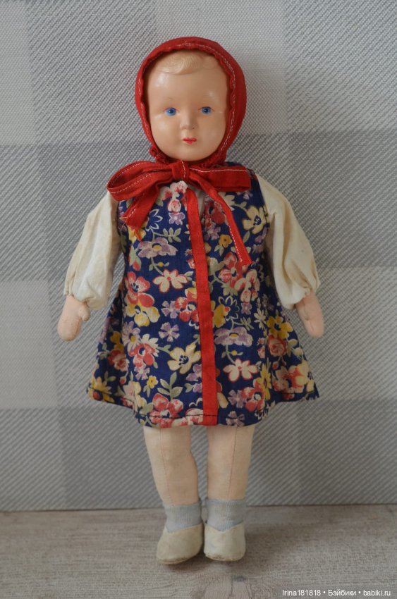 Кукла целлулоид мягконабивная ссср (фото 2)