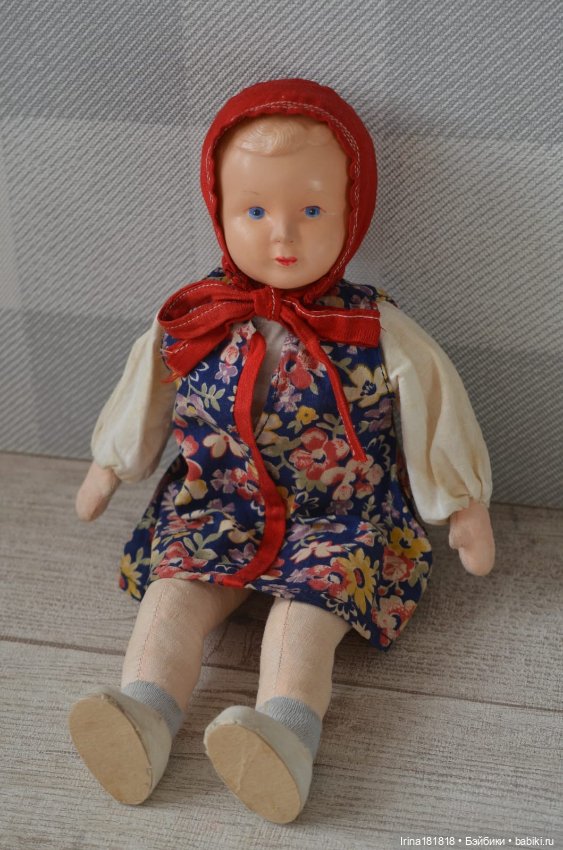 Кукла целлулоид мягконабивная ссср (фото 5)