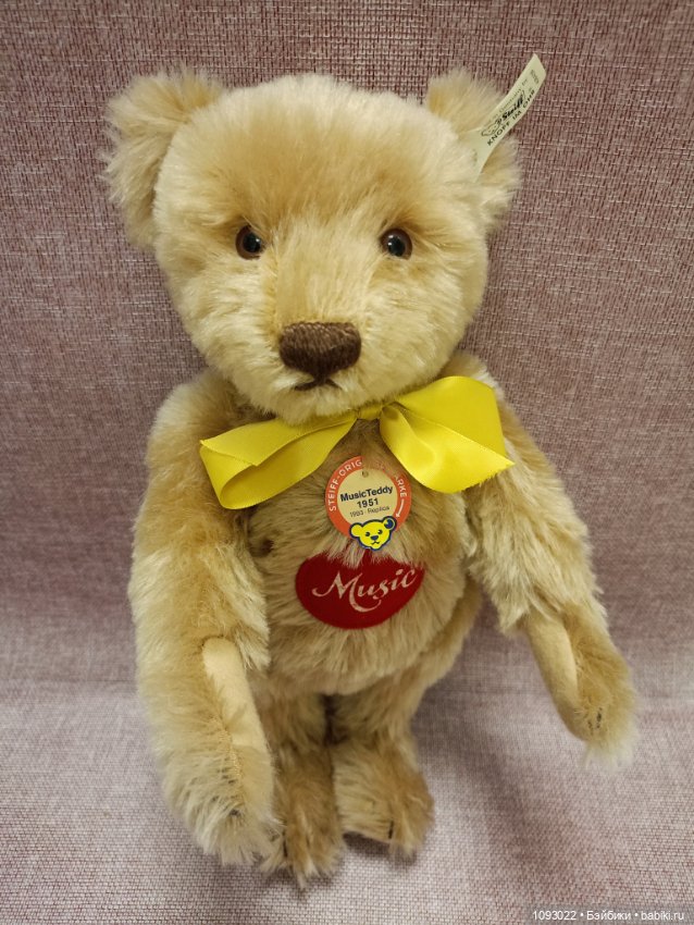 Музыкальный мишка Штайф, Steiff (фото 4)
