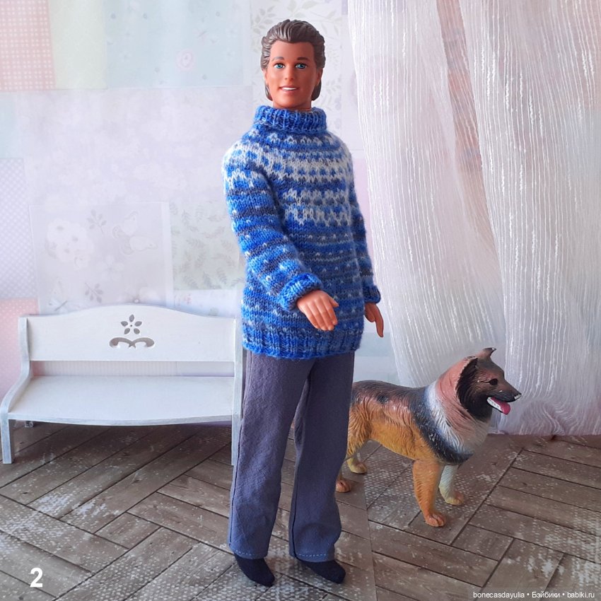 Комплекты для куклы Кен Ken: Свитер и брюки (фото 10)