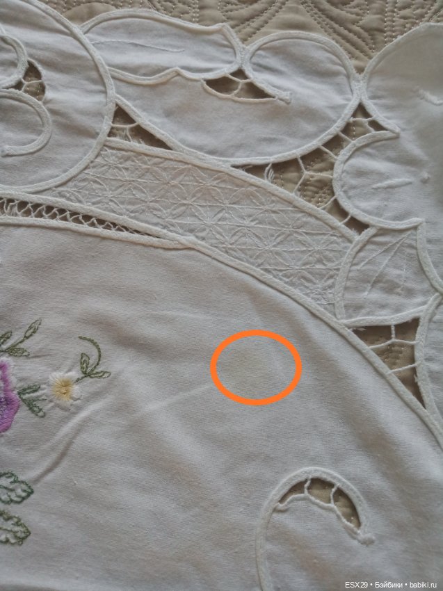 Красивая винтажная скатерть (фото 7)