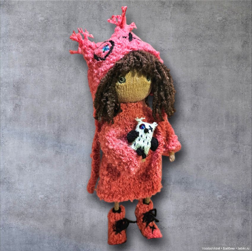 Вязаная куколка Серафима — Авторские куклы (фото 3)