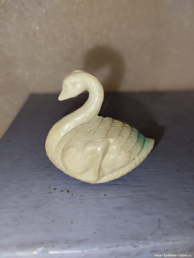 Целлулоидная игрушка СССР Лебедь Мини