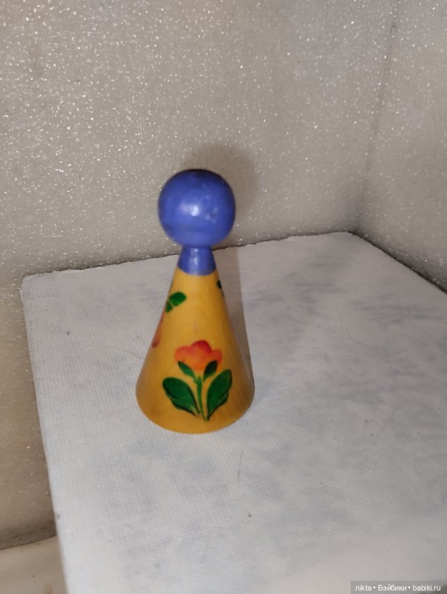 Деревянная игрушка СССР Девочка (фото 3)