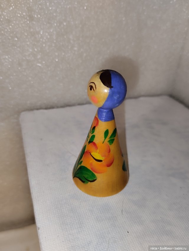 Деревянная игрушка СССР Девочка (фото 4)