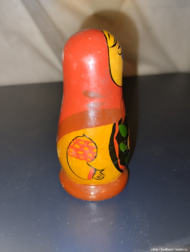 Матрешка СССР Цельная — Винтажные куклы и игрушки детства (фото 2)