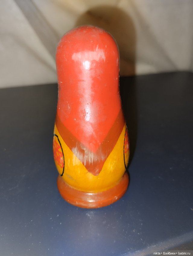 Матрешка СССР Цельная — Винтажные куклы и игрушки детства (фото 3)