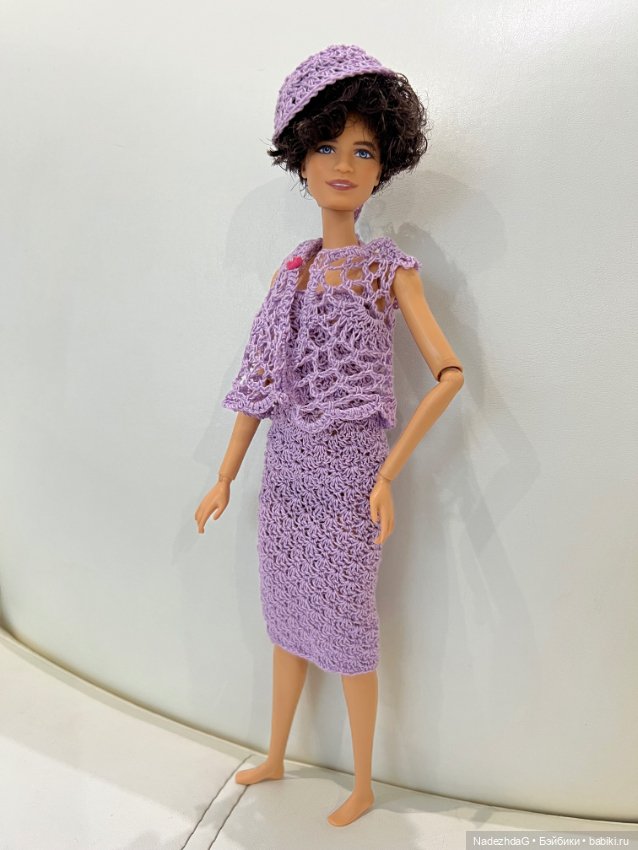 Одежда для Барби , вязанная