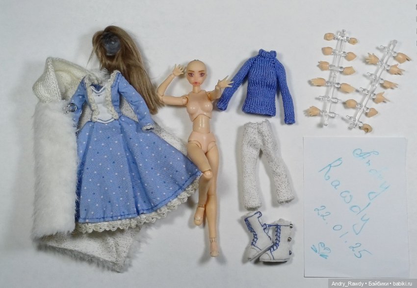 ООАК кукла Figma 1:12 зимняя Леди (фото 4)