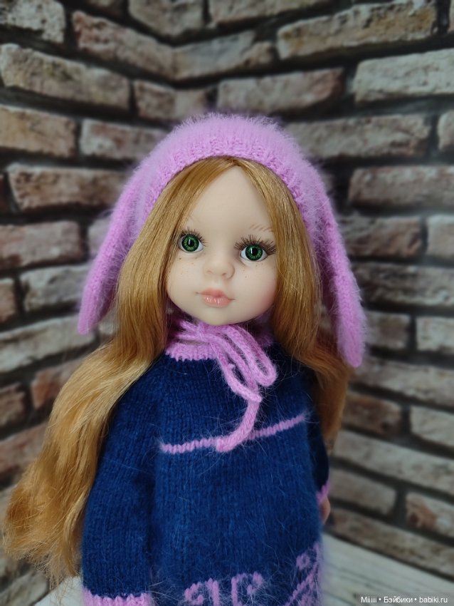 Комплект одежды Ажурная Зайка для кукол Паола Рейна Paola Reina (фото 6)