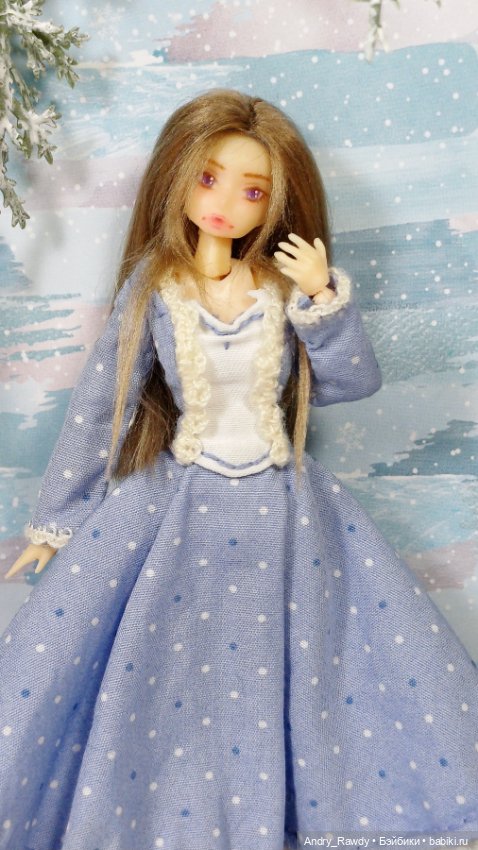 ООАК кукла Figma 1:12 зимняя Леди