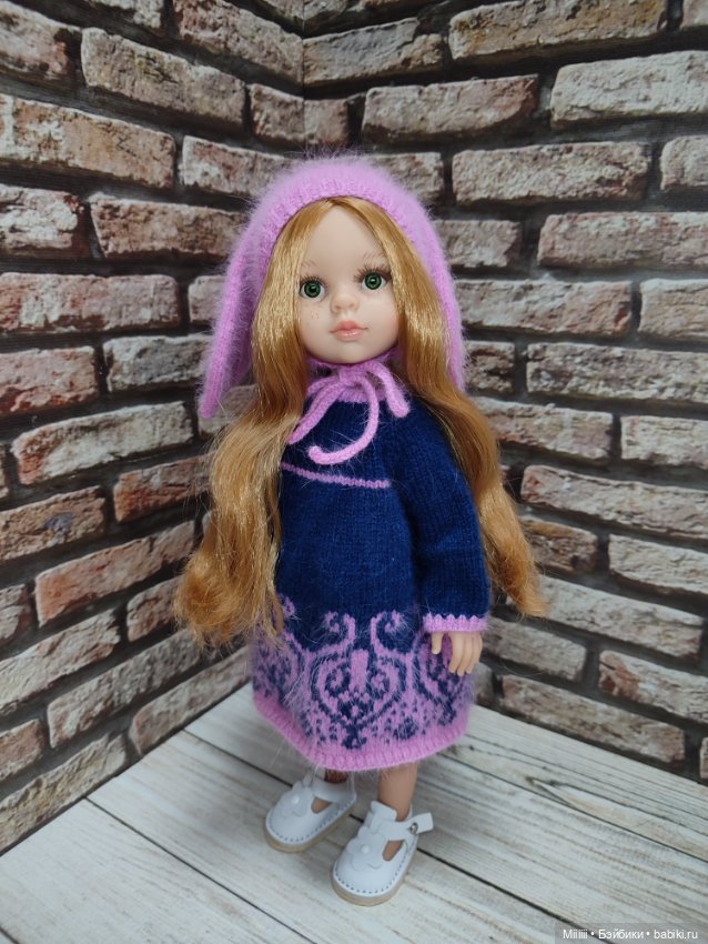 Комплект одежды Ажурная Зайка для кукол Паола Рейна Paola Reina (фото 3)