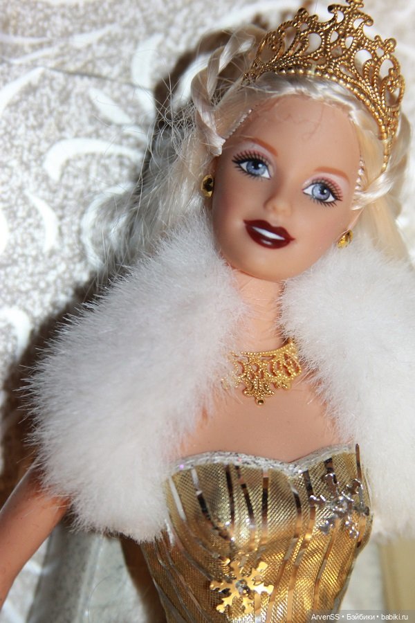 Винтажная Barbie Holiday Celebration Special Edition 2000 Doll Millennium Glass Ornament (фото 5)