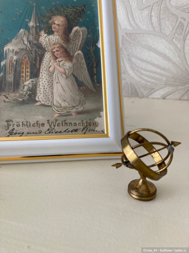 Миниатюра лотом, бронза винтаж