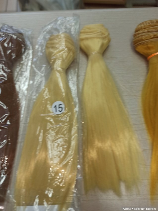 Лот трессов — Парики и волосы (мохер) для кукол (фото 2)