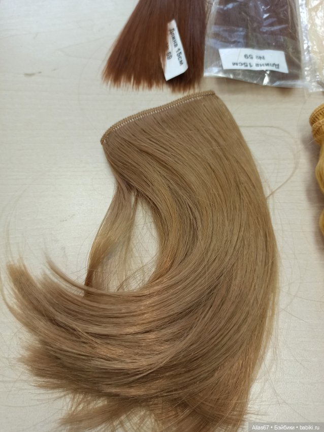 Лот трессов — Парики и волосы (мохер) для кукол (фото 4)