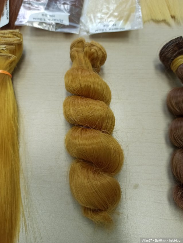 Лот трессов — Парики и волосы (мохер) для кукол (фото 5)