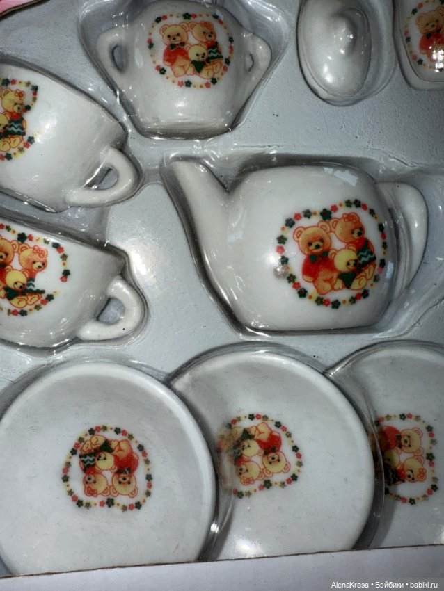 Кукольный сервиз с мишками (фото 2)