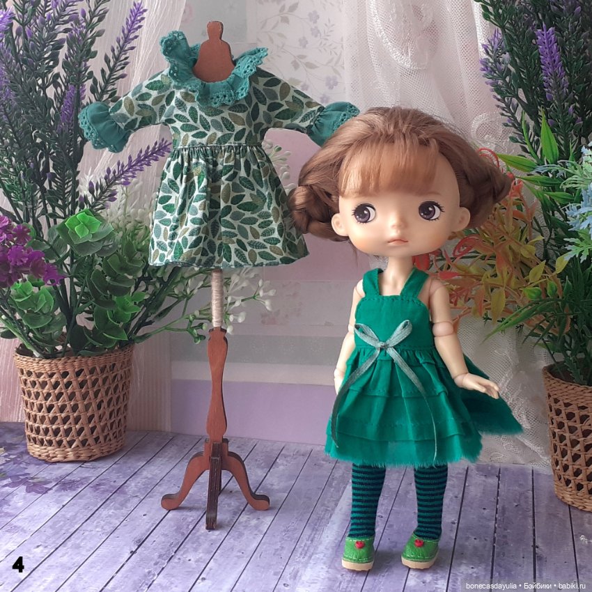 Нарядные комплекты одежды для кукол Монст/ Xiaomi Monst Doll Платье Фартук Колготки