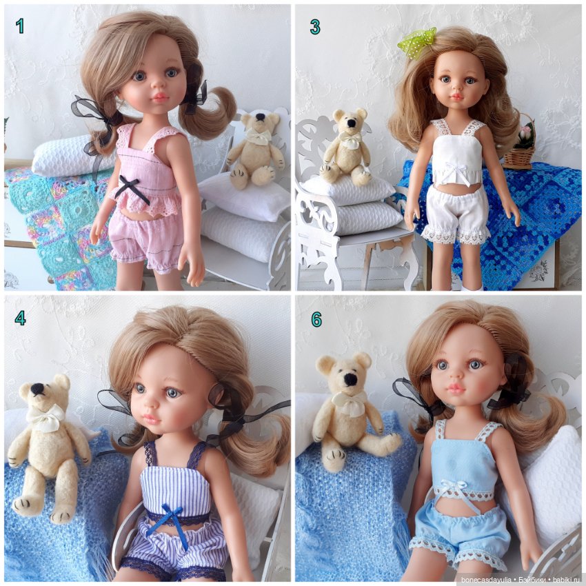 Нижнее белье Легкие пижамки для куклы Паола Рейна 2 предмета Paola Reina (фото 2)