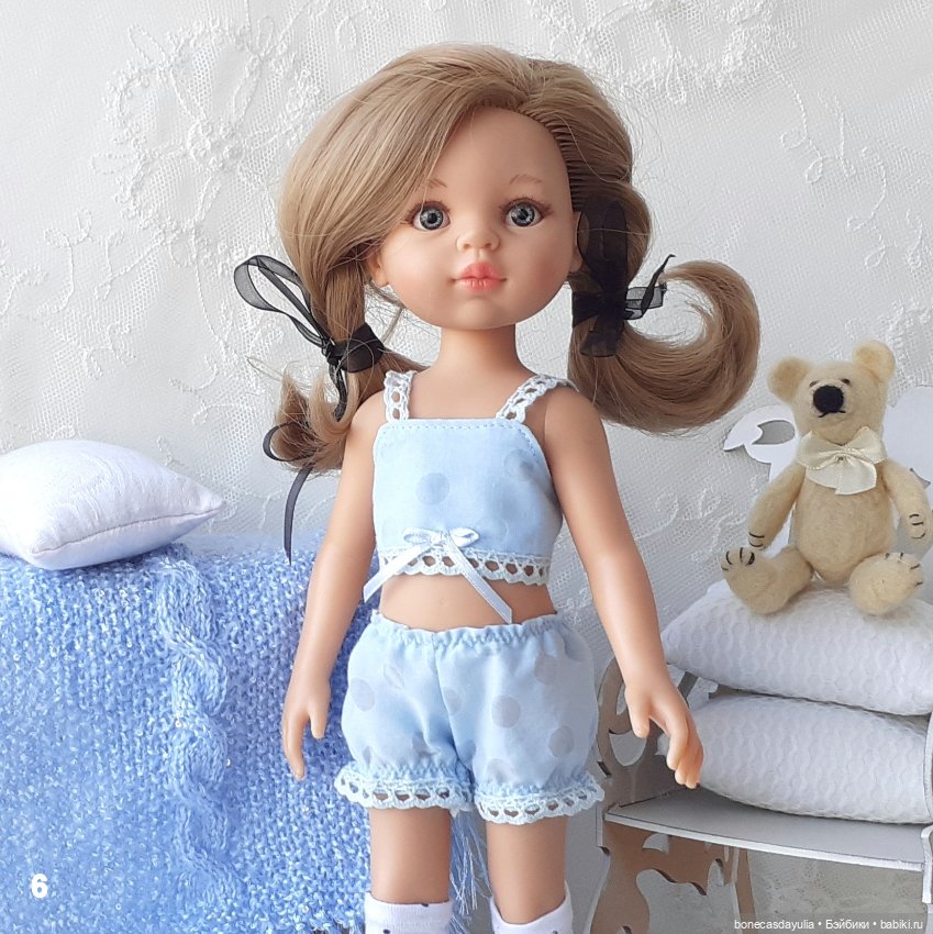 Нижнее белье Легкие пижамки для куклы Паола Рейна 2 предмета Paola Reina (фото 8)