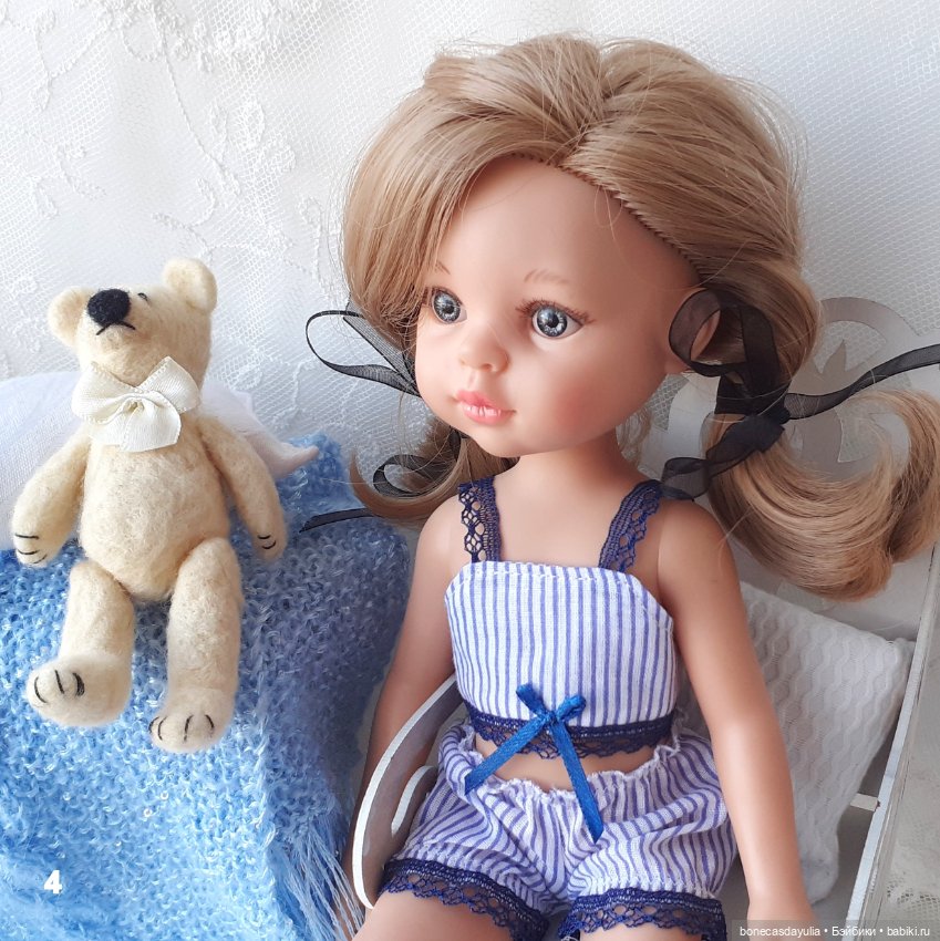 Нижнее белье Легкие пижамки для куклы Паола Рейна 2 предмета Paola Reina (фото 6)