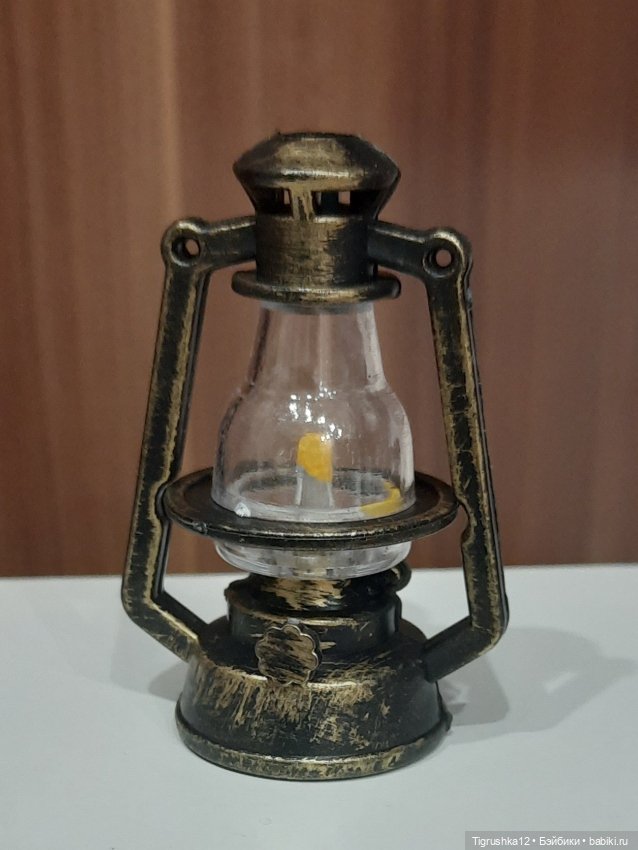Керасиновая лампа — Миниатюра для кукол