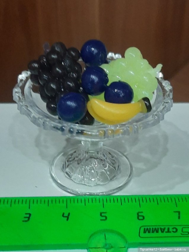 Ваза с фруктами — Миниатюра для кукол (фото 4)