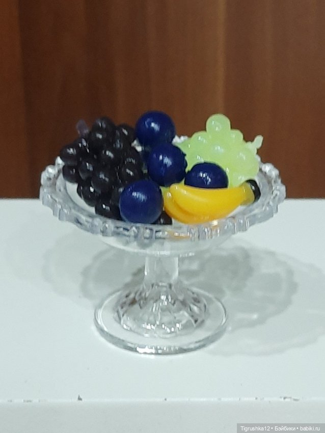 Ваза с фруктами — Миниатюра для кукол
