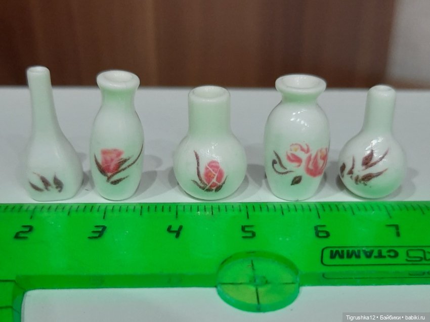 Вазочки одним лотом — Миниатюра для кукол (фото 4)