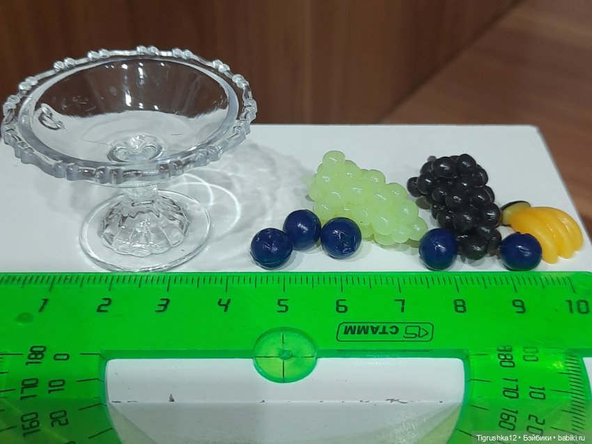 Ваза с фруктами — Миниатюра для кукол (фото 5)