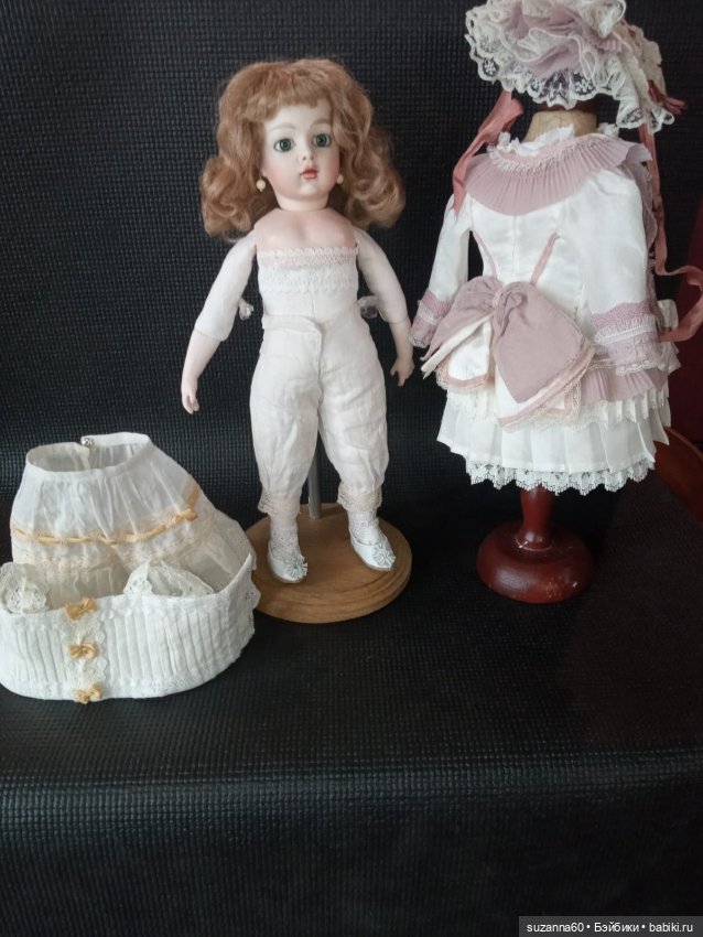 Фарфоровая реплика антикварной куклы БРЮ (фото 4)
