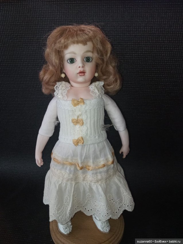Фарфоровая реплика антикварной куклы БРЮ (фото 3)
