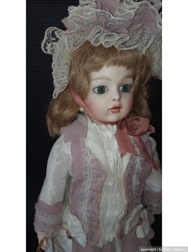 Фарфоровая реплика антикварной куклы БРЮ (фото 2)
